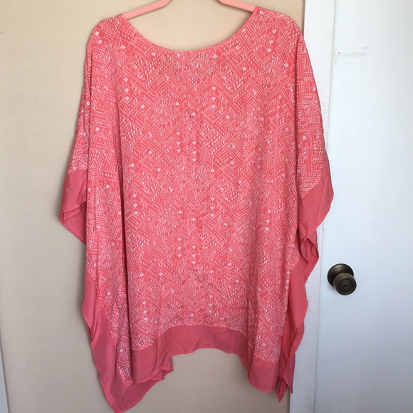 Coral Kimono Style Top - Picture 6 of 8